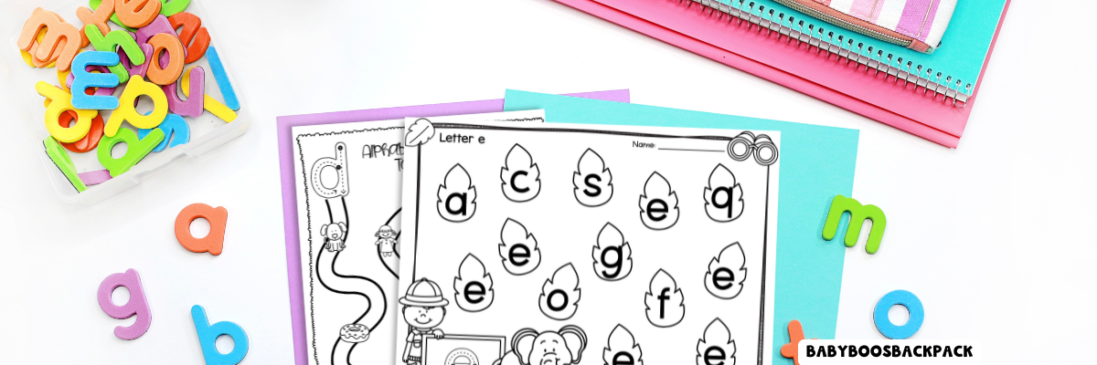 LETTER WORKSHEETS & COLORING SHEETS