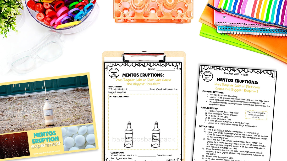 STEM Experiments & Preschool Science Packs | Baby Boo's Backpack