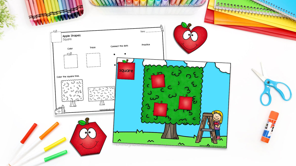 Shapes & Colors Preschool Activities | Baby Boo's Backpack