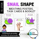 Snail Shape Breathing Posters & Visuals | Task Cards & Booklet
