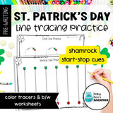 St. Patrick's Day Line & Shape Tracing | Line & Shape Tracing Mats and Worksheets