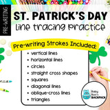 St. Patrick's Day Line & Shape Tracing | Line & Shape Tracing Mats and Worksheets