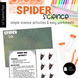 Spider Science | Activities, Experiments & Science Center Printables