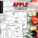 Apple Science | Activities, Experiments &  Science Center Printables