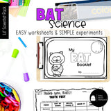 Bat Science | Activities, Experiments & Science Center Printables