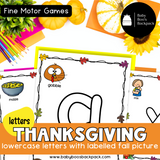 Pre-K Thanksgiving Playdough Mats