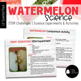 Watermelon Science | Activities, Experiments & Science Center Printables