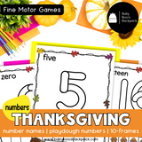 Pre-K Thanksgiving Playdough Mats