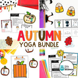 Autumn Yoga Bundle | 5 Yoga Lessons with Yoga Cards, Stories & Games