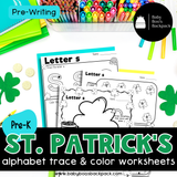 No-Prep St. Patrick's Day Alphabet Worksheets