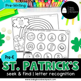 No-Prep St. Patrick's Day Alphabet Worksheets