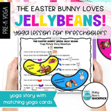 Easter Yoga Lesson & Yoga Cards: The Easter Bunny LOVES Jelly Beans!