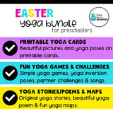 Easter Yoga Bundle | 4 Easter Yoga Lessons & Printable Yoga Cards