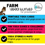 Farm Yoga Bundle | Farm Animal Yoga Stories, Yoga Cards & Yoga Games