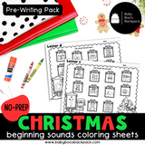 No-Prep Christmas Alphabet Worksheets