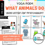 Animal Yoga Poem & Yoga Cards | Animal Yoga Poses