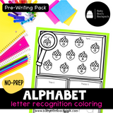 NO PREP Lowercase Alphabet Trace & Color Worksheets