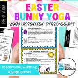 Easter Bunny Yoga Lesson & Yoga Cards | Easter Games | Calming Strategies