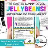 Easter Yoga Lesson & Yoga Cards: The Easter Bunny LOVES Jelly Beans!