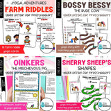 Farm Yoga Bundle | Farm Animal Yoga Stories, Yoga Cards & Yoga Games
