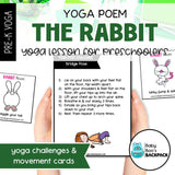 Rabbit Yoga Poem & Printable Yoga Cards | Yoga Games