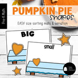 Pumpkin Pie Shapes | Shape Recognition Sorting Mats, Games & Coloring Sheets