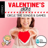 Valentine's Day Circle Time | Valentine's Day Songs & Literacy Games