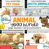 Animal Yoga Bundle | Animal Yoga Cards & Yoga Poses | 4 Animal Yoga Lessons