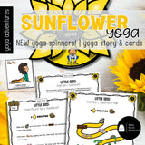Sunflower Yoga Lesson | Sunflower Yoga Cards, Story & Games