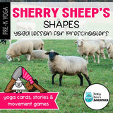 Sherry Sheep's Shapes Mini Yoga Lesson | Farm Yoga Story, Cards & Games