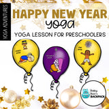New Year's Yoga Activities | New Year's Yoga Games & Activities | SEL Calming Cards
