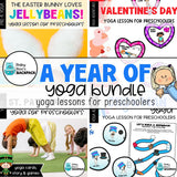 A Year of Yoga Bundle | 12 Yoga Lessons & 12 Printable Yoga Card Sets