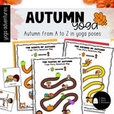 Autumn Yoga A to Z | Fall Yoga Cards, Story & Games