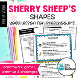 Sherry Sheep's Shapes Mini Yoga Lesson | Farm Yoga Story, Cards & Games
