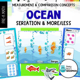 Ocean Measurement & Comparison Math Set | Sorting Mats & Non-Standard Measurement Cards