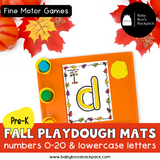 Pre-K Fall Playdough Mats