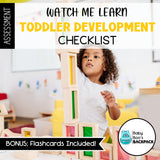 Preschool Assessment Checklist | Toddler Developmental Checklist | BONUS Flashcards