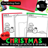 No-Prep Christmas Alphabet Worksheets