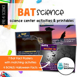 Bat Science | Activities, Experiments & Science Center Printables