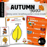 Autumn Yoga A to Z | Fall Yoga Cards, Story & Games