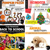 A Year of Yoga Bundle | 12 Yoga Lessons & 12 Printable Yoga Card Sets