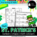 St. Patrick's Day Learning Bundle by Baby Boo's Backpack