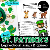 St. Patrick's Day Circle Time Activities | Leprechaun Songs & Games
