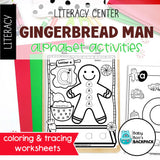 Gingerbread Literacy Center | Gingerbread Alphabet Activities