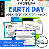 Earth Day Yoga Lesson FREEBIE by Baby Boo's Backpack