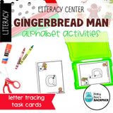 Gingerbread Literacy Center | Gingerbread Alphabet Activities