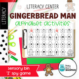 Gingerbread Literacy Center | Gingerbread Alphabet Activities