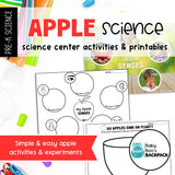 Apple Science | Activities, Experiments &  Science Center Printables