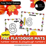 Pre-K Fall Playdough Mats