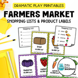 Farmers Market Dramatic Play Printables | Labels, Signs & Props